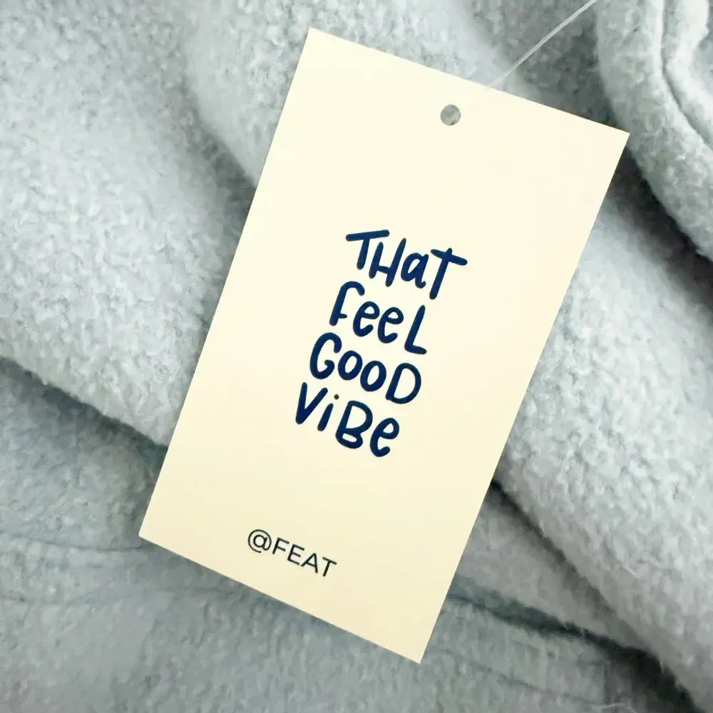 FEAT CLOTHING | The BlanketBlend™ Hoodie Sweatshirt Light Blue "BurrBlue" | XXL - Picture 5 of 9